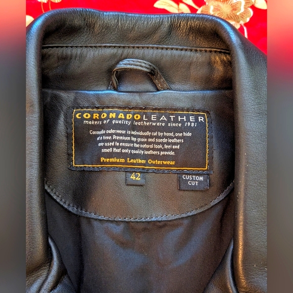 Coronado Leather Jacket, Black EUC - Picture 4 of 9
